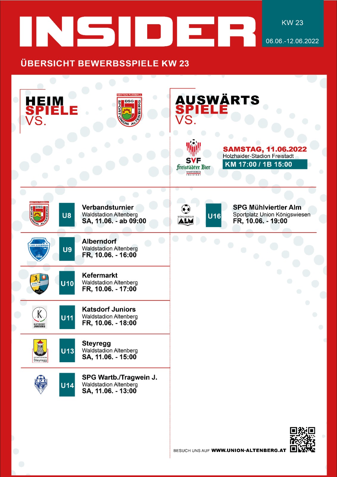 Spielankündigung KW23 2022